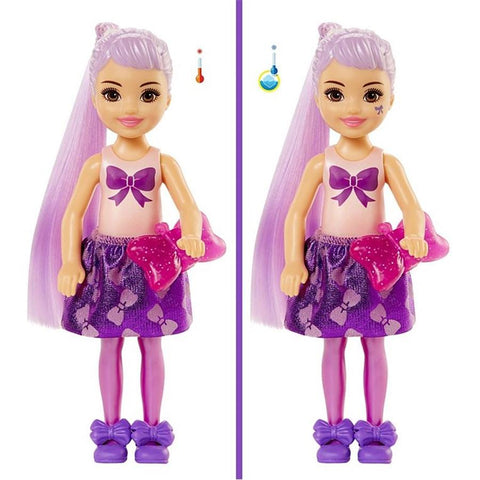 Barbie Color Reveal -  Ensemble Poupée Chelsea Mystère, Comprend 6 Surprises