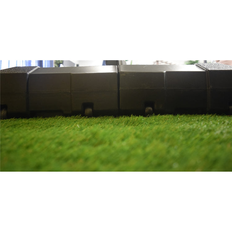 Base de Parasol en Plastique, 33" x 33" x 6.7", Noir - Simple Boutique