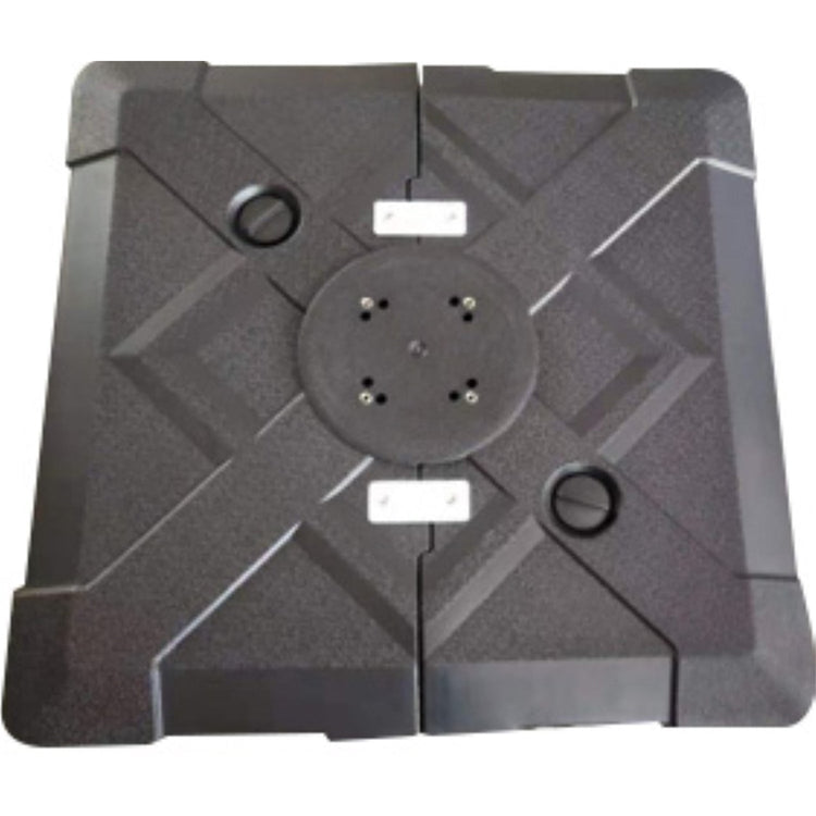 Base de Parasol en Plastique, 33" x 33" x 6.7", Noir - Simple Boutique