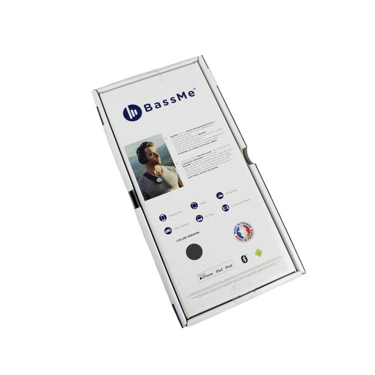 BassMe - Caisson de Basse Personnel pour Musique, Jeux Vidéo ou VR, Bluetooth, Noir - Simple Boutique