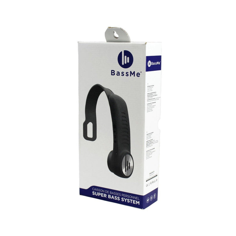BassMe - Caisson de Basse Personnel pour Musique, Jeux Vidéo ou VR, Bluetooth, Noir - Simple Boutique