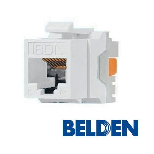 Belden AX101320 Connecteur Keystone Cat6 RJ-45 Punch Type 110 Femelle Blanc
