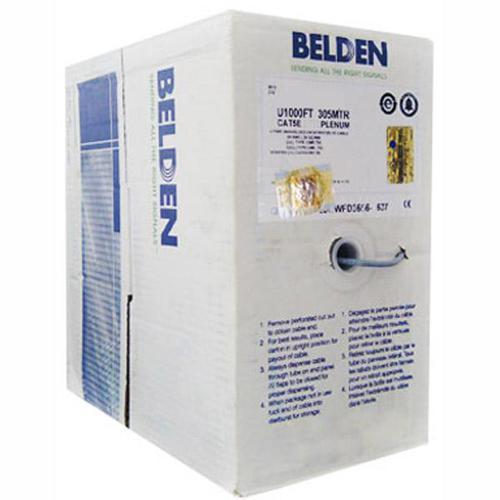 Belden Câble Réseau Cat5e UTP FT6/CMP Solid Plenum Bleu 1000' - Simple Boutique