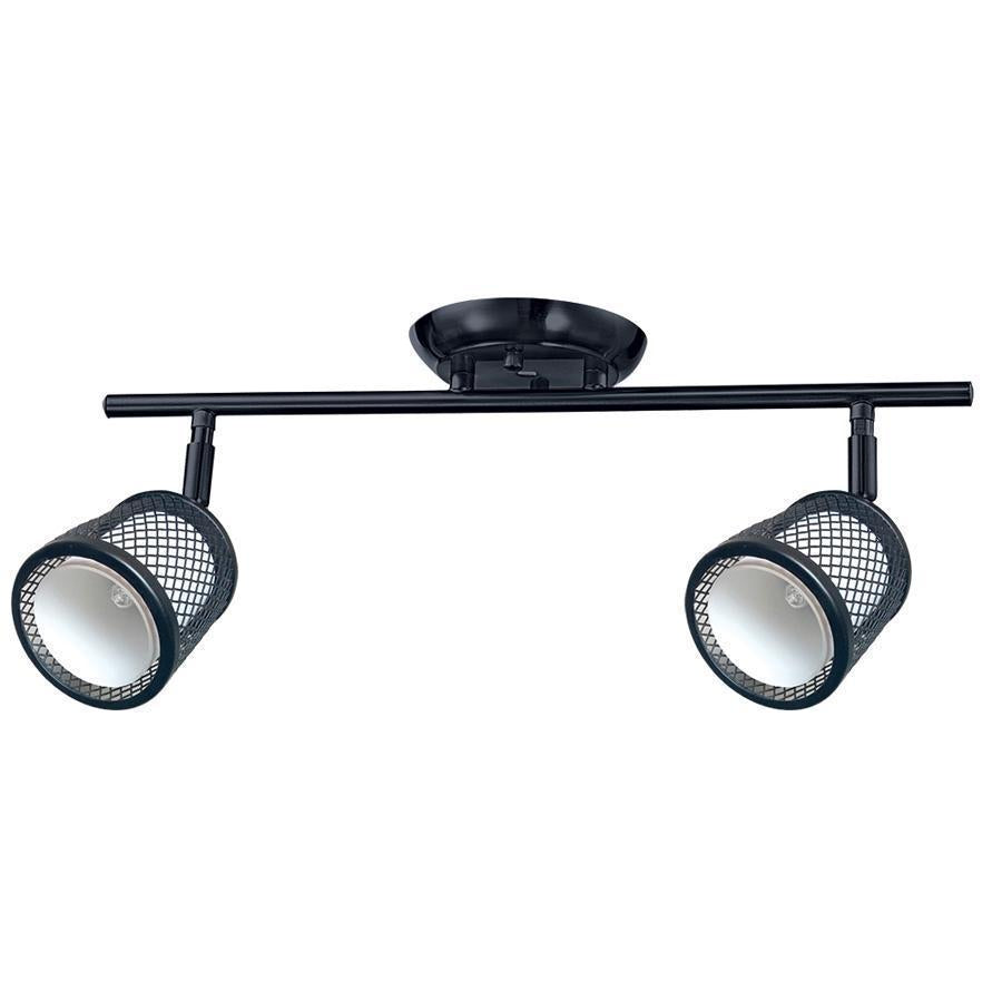 Beldi 1088-TR2 - Rail D'éclairage 2 Lumières de la Collection Baltimore, 17.7'' X 7.9'', Noir - Simple Boutique