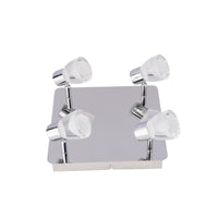 Beldi 26101-C4  - Plafonnier 4 Lumières de la Collection Tasman, 9.84'' X 9.84'' , Argenté  - Liquidation Vente Finale - Simple Boutique