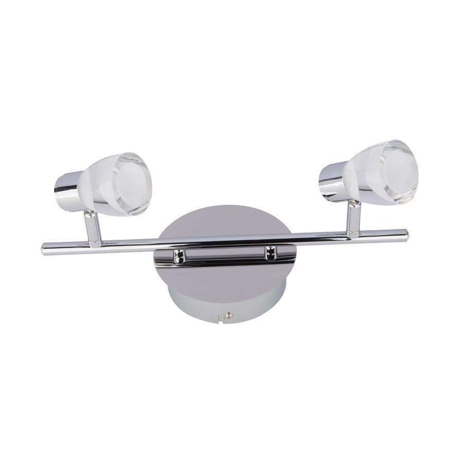 Beldi 26101-TR2 - Rail D'éclairage 2 Lumières de la Collection Tasman, 14'' X 5.5'', Argenté - Simple Boutique