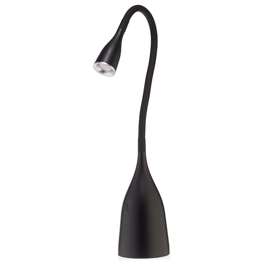 Beldi DEL-1281-B Lampe de Bureau avec Col en Cygne, DEL, 5-Watt, Noir - Simple Boutique