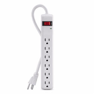 Belkin Barre D'alimentation 6 Prises Avec Cordon 5 Pieds 14Awg Blanc - Simple Boutique