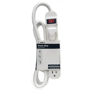 Belkin Barre D'alimentation 6 Prises Avec Cordon 5 Pieds 14Awg Blanc - Simple Boutique