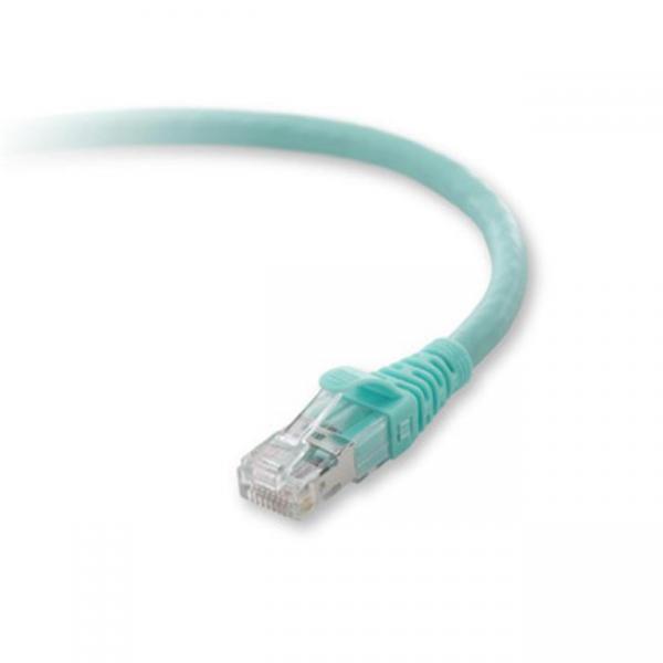 Belkin Câble Cat6a Ethernet Réseau Straight-Through 10 Gbit/S RJ-45 Blindé Aqua 1 Pied