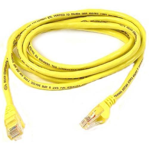 Belkin Câble ethernet réseau Cat5e RJ-45 100pi Jaune - Simple Boutique