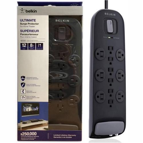 Belkin Protecteur De Surtension Électrique 12 Prises 4000J 8Pi - Simple Boutique