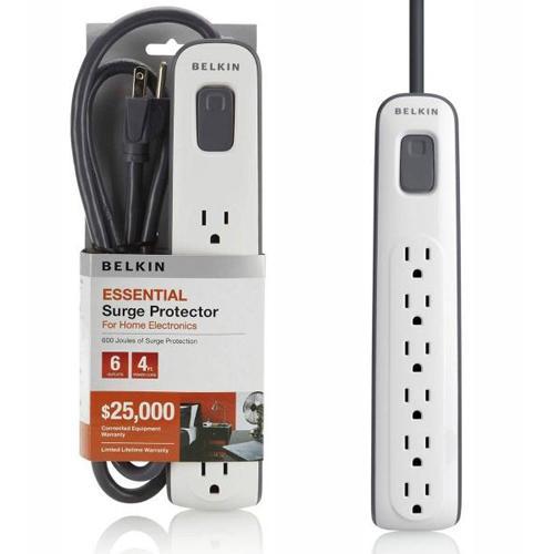Belkin Protecteur De Surtension Électrique 6 Prises 630J 4 Pi - Simple Boutique