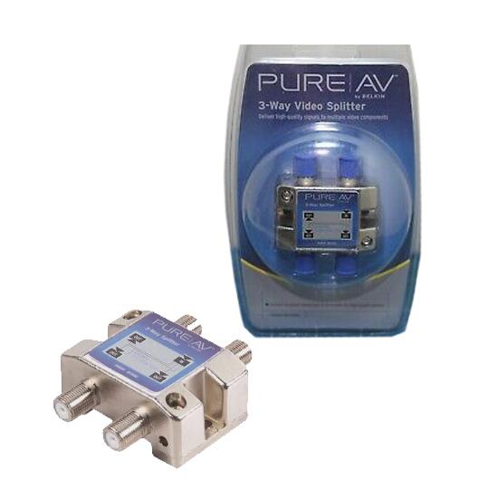 Belkin Pure AV AV2410TT Splitter Y coaxial F Type 1 IN x 3 OUT - Simple Boutique
