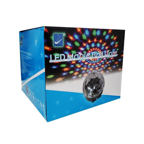 Big Dipper Lumière de Fête, Boule de Cristal Magique, 6 DEL RGB, 30W, 50 000 Heures, Noir