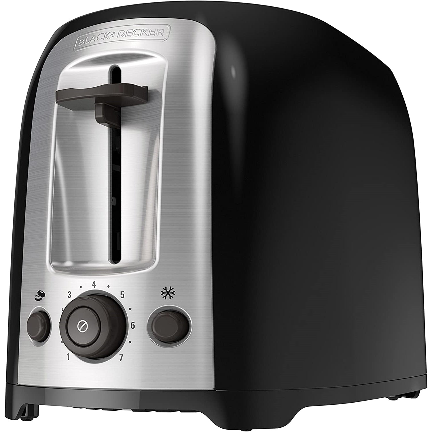 Black + Decker - Grille-Pain à 2 Tranches Extra Large, 850W, Noir - Simple Boutique