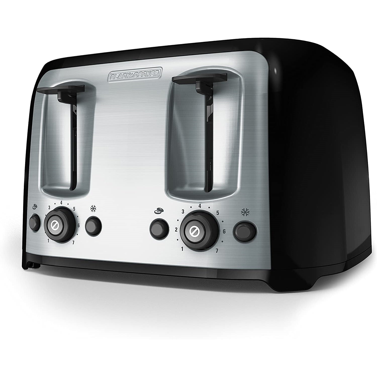 Black + Decker - Grille-Pain à 4 Tranche Extra Large, 1400 Watts, Noir - Simple Boutique