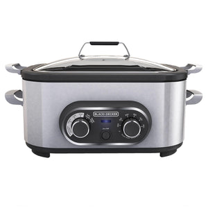 Black + Decker - Multi-Cuiseur avec Marmite Amovible, Acier Inoxydable - Simple Boutique