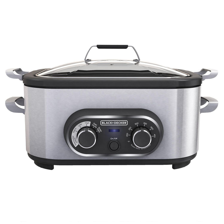 Black + Decker - Multi-Cuiseur avec Marmite Amovible, Acier Inoxydable - Simple Boutique