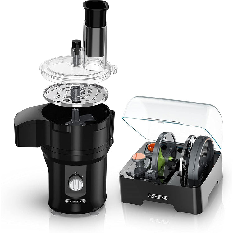 Black + Decker - Robot Culinaire/Hachoir Tout-en-Un, Capactié de 8 Tasses, Noir - Simple Boutique