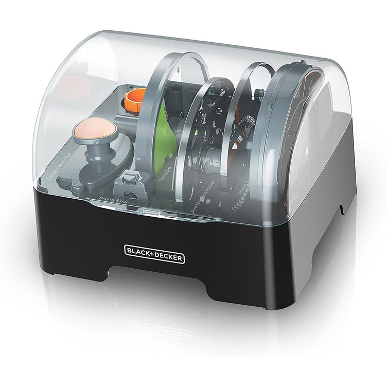 Black + Decker - Robot Culinaire/Hachoir Tout-en-Un, Capactié de 8 Tasses, Noir - Simple Boutique