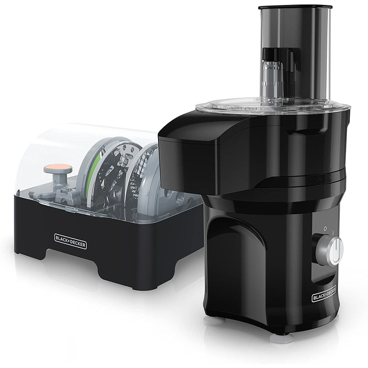 Black + Decker - Robot Culinaire/Hachoir Tout-en-Un, Capactié de 8 Tasses, Noir - Simple Boutique