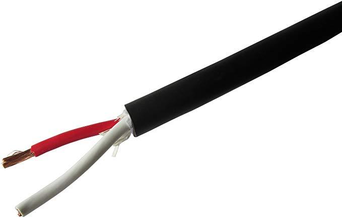 BlastKing RS1X8-250 - Câble de Haut-Parleurs de Scène, 250 Pieds, 2 Conducteurs, Calibre 8, Noir (BOITE OUVERTE) - Simple Boutique