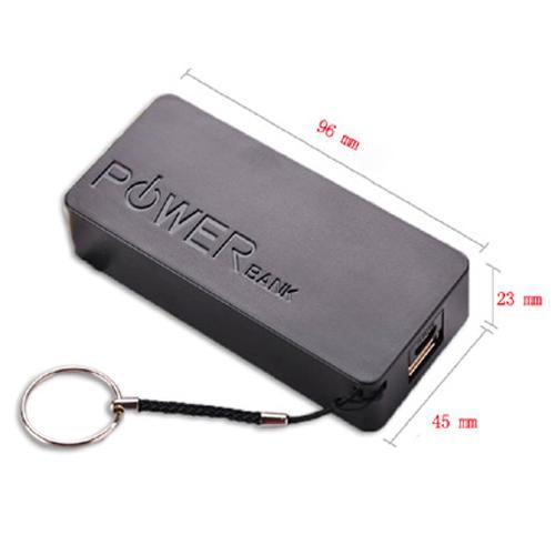 Bloc d'alimentation mobile Powerbank de 5600mAh Lithium Noir - Simple Boutique