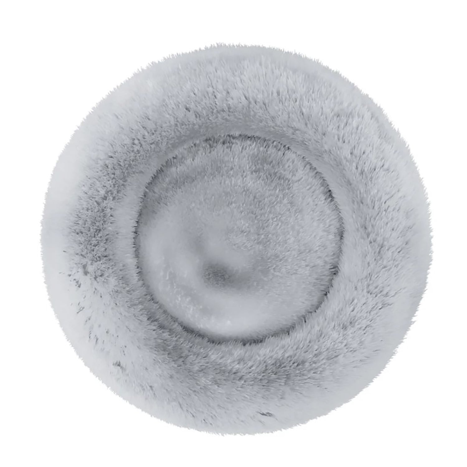 Blu Sleep - Lit pour Animaux de Compagnie Ceramo en Mousse Respirante et Refroidissante , Grandeur Petit, Fourrure Grise - Simple Boutique