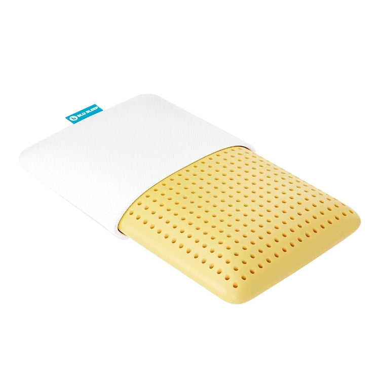 Blu Sleep - Oreiller en Mousse Mémoire Chamo avec Housse, Infusé de Camomille, Grandeur Queen Profil Haut - Simple Boutique