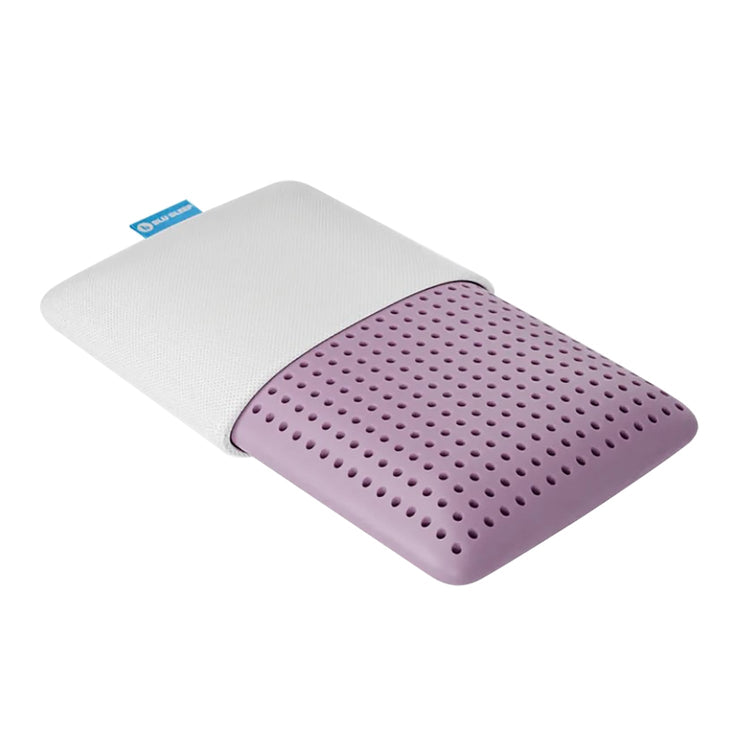 Blu Sleep - Oreiller en Mousse Mémoire Soothe avec Housse, Infusé de Lavande, Grandeur Queen Profil Haut - Simple Boutique