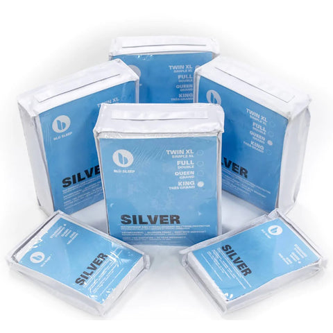 Blu Sleep -  Protège Matelas Silver, Hypoallergénique et Imperméable, Grandeur King, Blanc