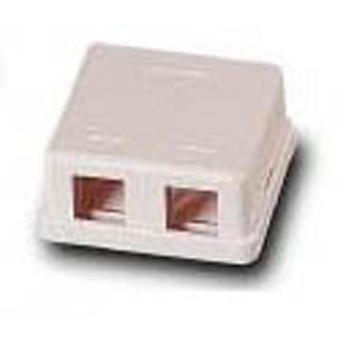 Boîte murale de surface Keystone blanche 2 ouvertures - Simple Boutique