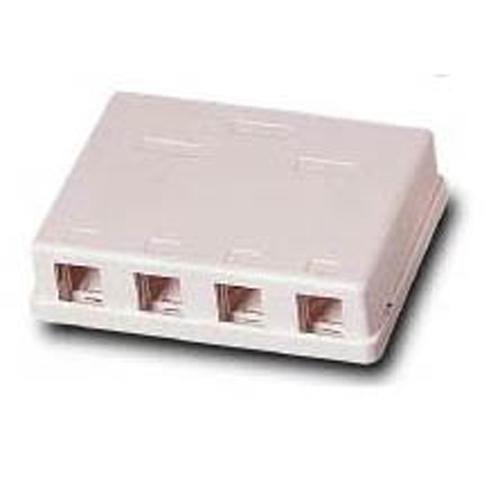 Boîte murale de surface Keystone blanche 4 ouvertures - Simple Boutique