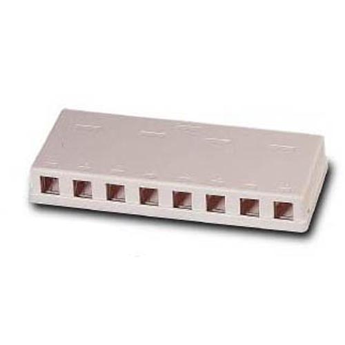Boîte murale de surface Keystone blanche 8 ouvertures - Simple Boutique