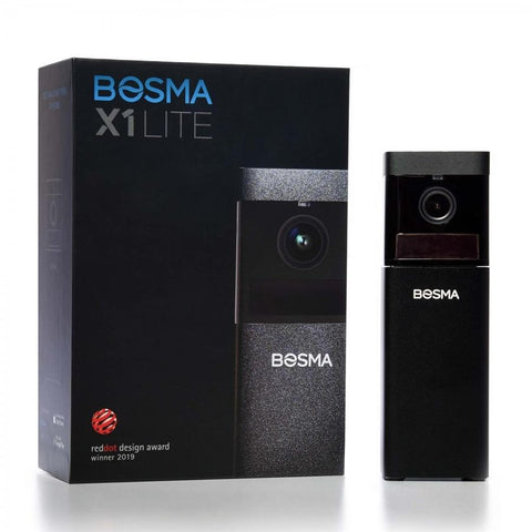 Bosma - Caméra de Sécurité Intérieur X1, 1080P, Vision Nocturne et Détection des Mouvements, Noir