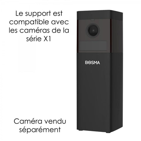 Bosma - Support Mural pour Caméra de Sécurité de la Série X1, Noir