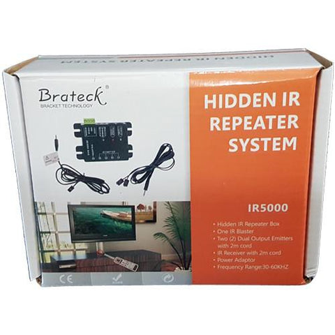 Brateck IR-5000 Système de répéteur IR (infrarouge) invisible