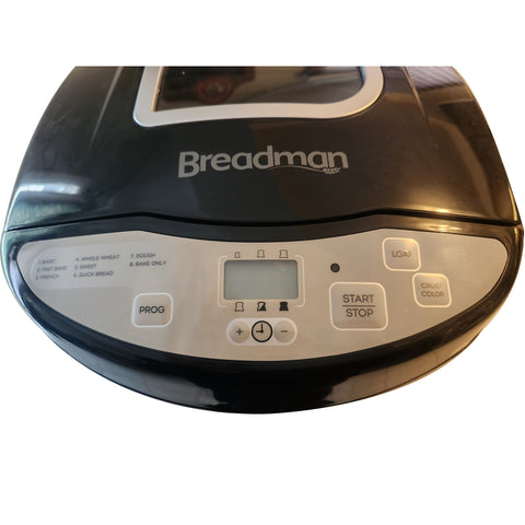 Breadman - Machine à Pain, Capacité de 2 Lbs Programmable, Noir