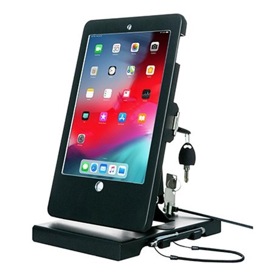 CTA Digital - Support de Table Pliable avec Système Anti-Vol pour Ipad, Ipad Pro et Ipad Air, Noir - Simple Boutique