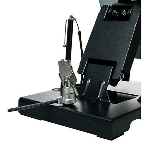 CTA Digital - Support de Table Pliable avec Système Anti-Vol  pour Tablette de 7 à 14 Pouces, Noir