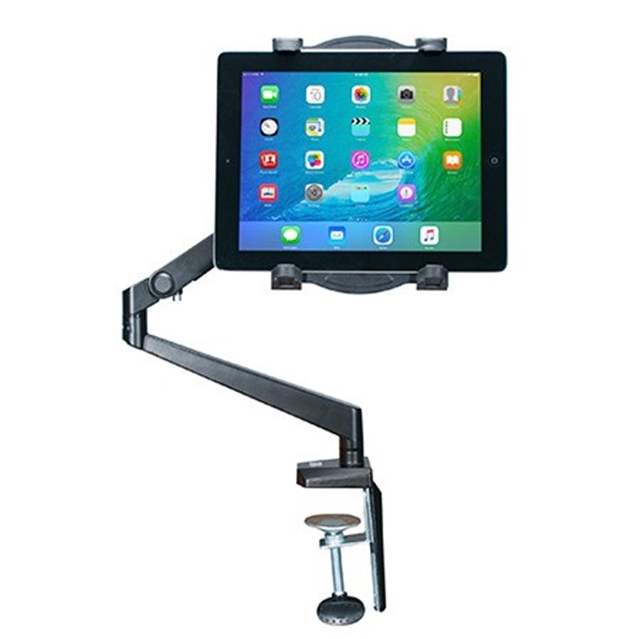 CTA Digital - Support de Table avec Bras Extensible pour Tablette de 7 à 12 Pouces, Noir