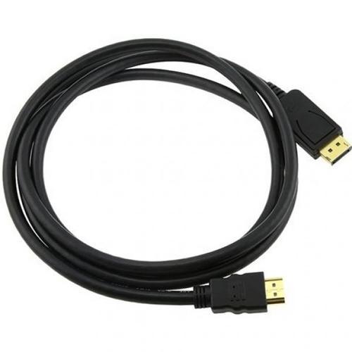 Câble Displayport mâle à HDMI mâle noir 6 pieds - Simple Boutique