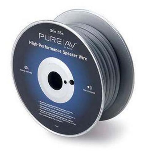 Câble Haut-Parleur 50pi Belkin PureAV 16AWG Blindé gainé gris - Simple Boutique