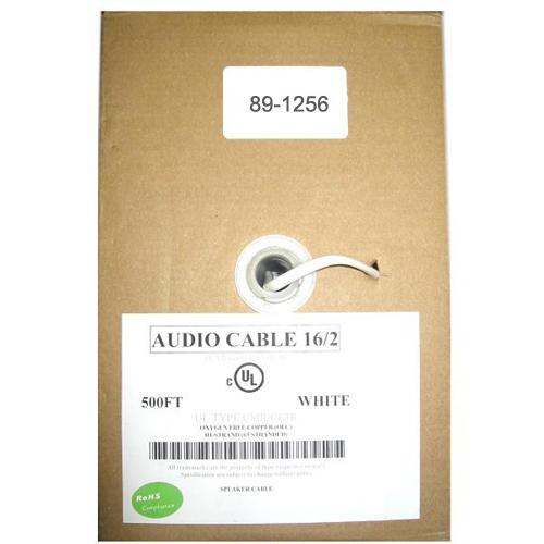 Câble Haut-Parleur In-Wall CMR CL3R OFC Stranded UL 16 AWG En Boite 500Pi Blanc - Simple Boutique
