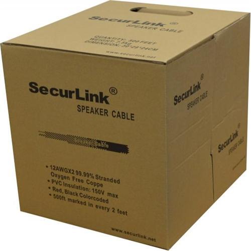 Câble Haut-Parleur In-Wall FT4 OFC Stranded UL 12 AWG En Boite 500Pi Blanc - Simple Boutique