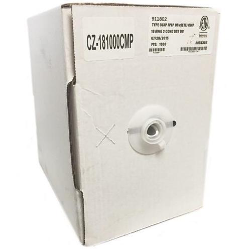 Câble Haut-Parleur In-Wall FT6 CMP Plenum CL3P OFC UL 18 AWG En Boite 1000Pi Blanc - Simple Boutique