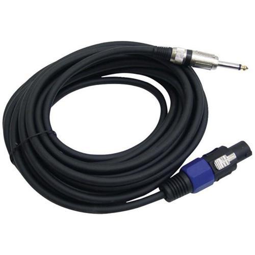 Câble Haut-Parleur Professionnel 1/4 Jack M À Speakon F - 30Pi - Simple Boutique