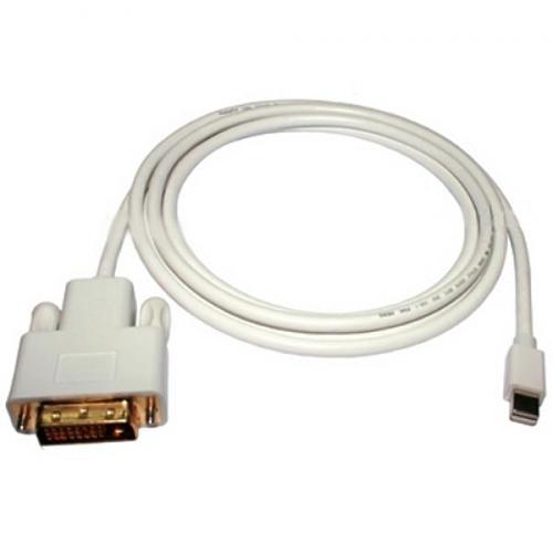 Câble Mini DisplayPort mâle à DVI-I Dual Link mâle Blanc 15pi