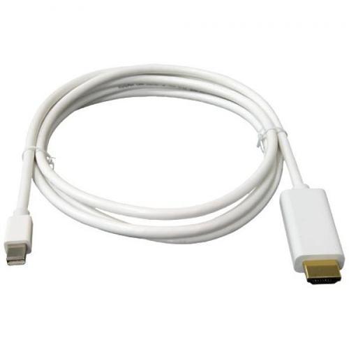 Câble Mini DisplayPort mâle à HDMI mâle Blanc 15pi